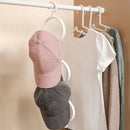 6pcs Space Saving For Door Portable Foldable Home Organizer Scarf Hat Rack White