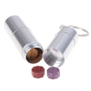 1Pc 4 Grids Pill Box Case Bottle Waterproof Aluminum Drug Holder Container FT