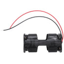 Black Tow Layers 6 x 1.5V AA Batteries Battery Holder Case Box w Wire Leads M6S8
