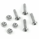 1 Set Car Anti Theft Anti-Tamper Security License Plate Screws Stainless Steel