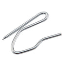 100 Pack Metal Curtain Hooks Drapery Hook Pins with Clear Box for Window Cu