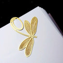 Golden Dragonfly Metal Bookmarks Book Label Birthday Wedding Party Favor Gifts