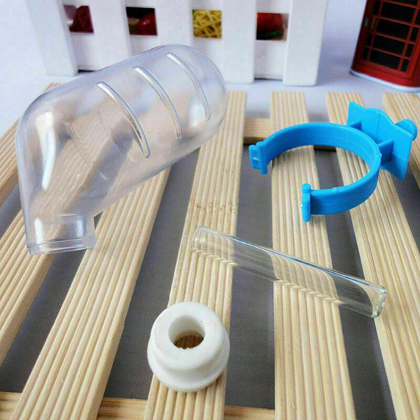 Hamsters Water Bottle Holder Dispenser Base Hut Small Nice Hideout Animal C D9H7