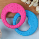 Pet cat dog puppy rubber dental teeth chew circle play training fetch fun toys3c