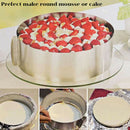 2Pcs/Set Adjustable Round Square Cake Fondant Mould Stainless Steel Cake Mo R7X4