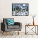 5D DIY Full Drill Diamond Painting Wolf Cross Stitch Embroidery Kit (104)