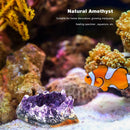 Natural Amethyst Crystal Cluster Stone Aquarium Home Desk Decor Ornaments