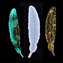 Silicone Feather Bookmark Mold For DIY Jewelry Pendant Making Mould Handmade