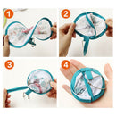 1pc Portable Round Japanese Style Folding Fans Hand Fan for Wedding Party JR