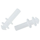 Clear Wht Silicone Earplug + Nose Clip Set for Swimming K9X9