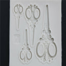 Scissors Silicone Fondant Mold Cake Decorating Tools Chocolate Gumpaste Mould ME