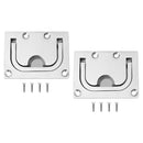 2pcs Boat Hatch Cabinet Drawer Lift / Pull Handle 316 Marine Stainless Steel