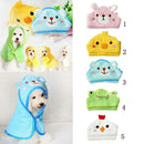 Pet Dog Cat Bear Design Puppy Bath Towel Bathrobes Pajamas Blanket Blue M