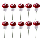 10pcs/bag Simulation Plants Mini Foam Mushrooms Micro Landscape Ornaments