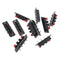 4 Way Speaker Terminal Strip Block Push Release Connector, Audio Cable Clip