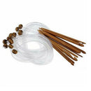 Bamboo Flexible Afghan Tunisian Carpet Crochet Hooks Needles At Random Tran