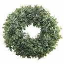 Artificial Green Leaves Wreath - 17.5 Inch Front Door Wreath Shell Grass BoxP5C6