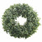 Artificial Green Leaves Wreath - 17.5 Inch Front Door Wreath Shell Grass BoxP5C6