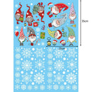 4pcs Christmas Window Glass Stickers Santa Claus Snowflake Decals Decor A