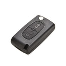 Plastic Remote Flip 2 Buttons Key Shell Case Fit For PEUGEOT 207 307 308!E