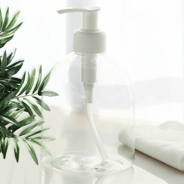 Portable Transparent Empty Spray Bottle Refillable Lotion Container (500ml) A#S