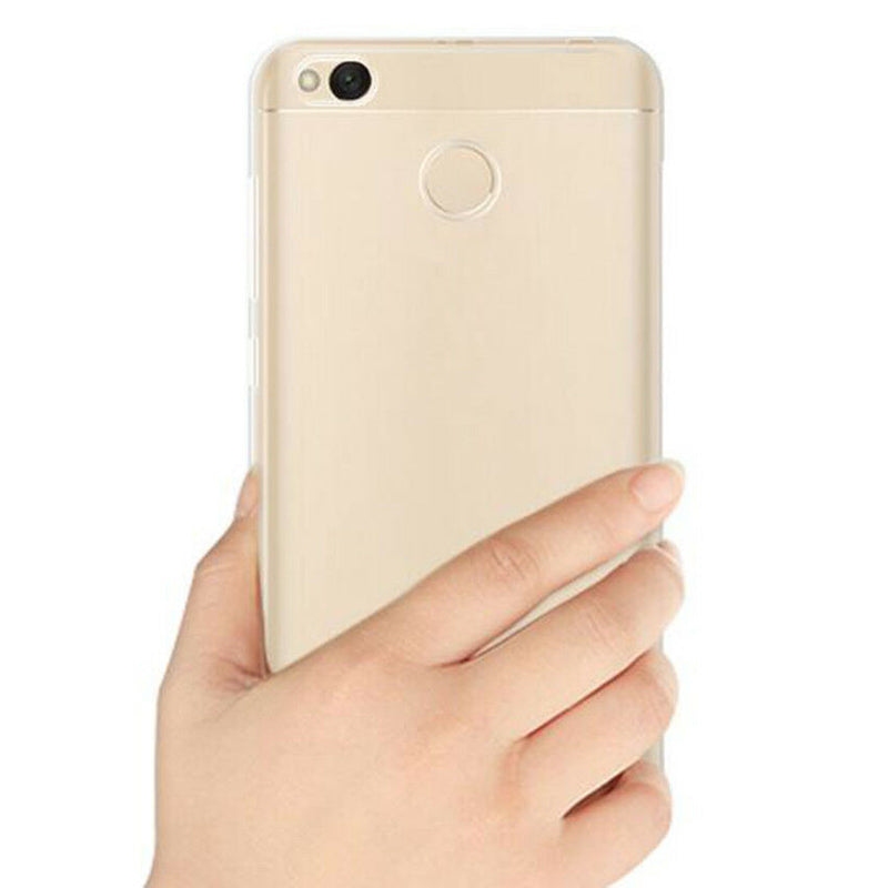Premium Silicone Protective Case Cover+Anti-Scratch Tempered Film For Redmi 4X