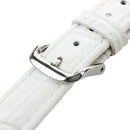 16 mm Bracelet Watch Spare PU Leather Strap White Watch Band C8S2