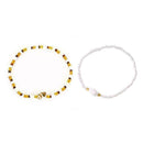 2Pcs/set Hand-knitted Beaded Shell Conch Bracelets Jewel Hot Fashion Ladies X1T9