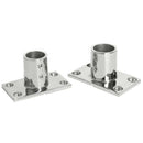2Pcs 90 Degree T Type 22Mm 7/8 inch Rectangular Base Stainless Steel Boat Y