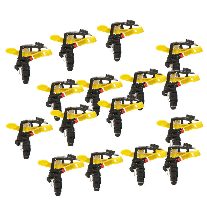 16 Packs Adjustable Watering Sprinkler, Rotating Irrigation Garden Nozzle