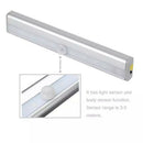 10LED USB Rechargeable Undercounter Cabinet Light Sensor Motivated for Home