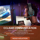 LED Gaming Wired Headphone 3.5mm Over-Ear Earphone Stereo Bass Headset W/ Mic bs
