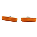 1 Pair Front Left Right Side Marker Light Lamp Housing Yellow Lens Replacem