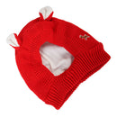 Dog Hat Winter Warm Dog Headwear for Small Medium Dogs Red