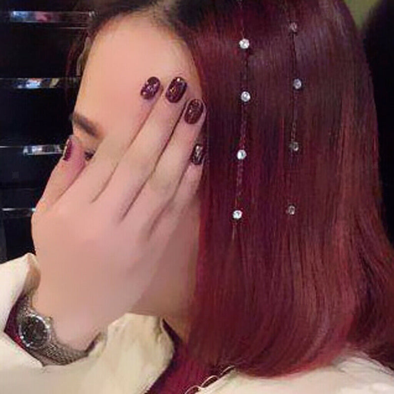 Woman Crystal Rhinestone Bling Diamond Hair Accessories Wedding Hair Decor