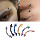 12Pcs/Set Curved Bar Barbell Ball Spike Tragus Eyebrow Lip Ring Body Piercing BX