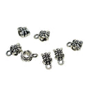 100 pieces Alloy Beads Bails Connector Hanger Beads for DIY Necklace Bracelet