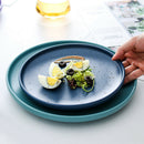 European Style Marble Plates Ceramic Dinner Set Porcelain Dessert Plate Ste