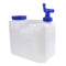 Portable 10 Litre Water Container with Spigot, Water Jerry Can Bucket for