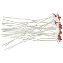 10pcs/lot Rose Flower Crystal Rhinestone Wedding Party Bridal Prom Hair