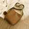 Women Leather Shoulder Crossbody Bag Messenger Bucket Handbag (Light Brown)