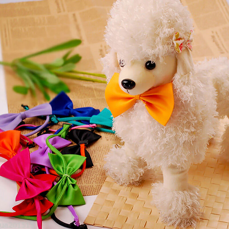 Lovely Cute Bow Tie For Dog Cat Pet Necktie Neck Collar Adjustable
