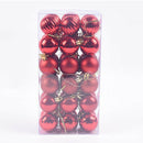 36pcs Christmas Decorative Balls Tree Pendant Festival Home Ornaments (A)