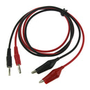 New 3ft Red Alligator Clip to Banana Plug Probe Cable Test Lead 90cm
