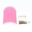 2pcs Cat Hair Grooming Slicker Corner Brush Comb Self Massage Catnip Included