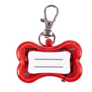 Flashing Flasher Blinking Led Bone Shape Dog Cat Tag Pet Safety Collar Ligh T9K9