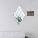 18pcs/set Self-adhesive Mirror Stickers Waterproof DIY Tile Wall Decals