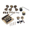 Practical Alloy 3-Strings Cigar Box Guitar Roller Saddle Bridge Musical