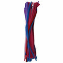 100 Pcs 30cm Assorted coloured chenille pipe cleaners