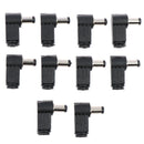 10pc 2.1mm x 5.5mm Male Plug Right Angle L Jack DC Power Tip ConnectorS Hn